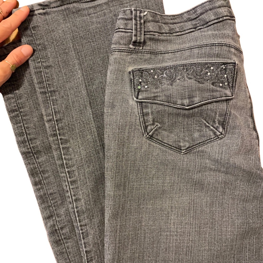 Vintage Denim , Bedazzled Bootcut Jeans
